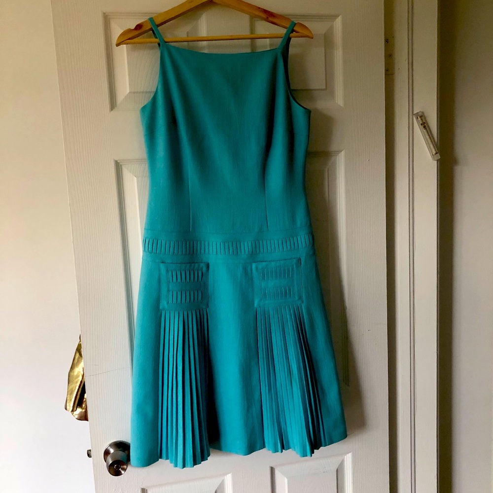 David Meister turquoise dress- size 4